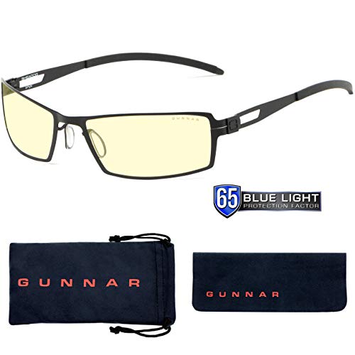 Gaming Glasses | Blue Light Blocking Glasses | SheaDog/Onyx by Gunnar | 65% Blue Light Protection, 100% UV Light, Anti-Reflective To Protect & Reduce Eye Strain & Dryness