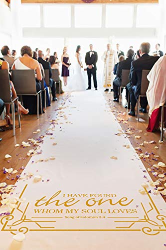 Wedding Decor Aisle Runners for Weddings Outdoor Accessories Runner Rug 100 x 3 ft Golden