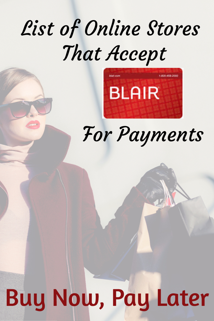 What Stores Accept Blair VIP Credit Card?